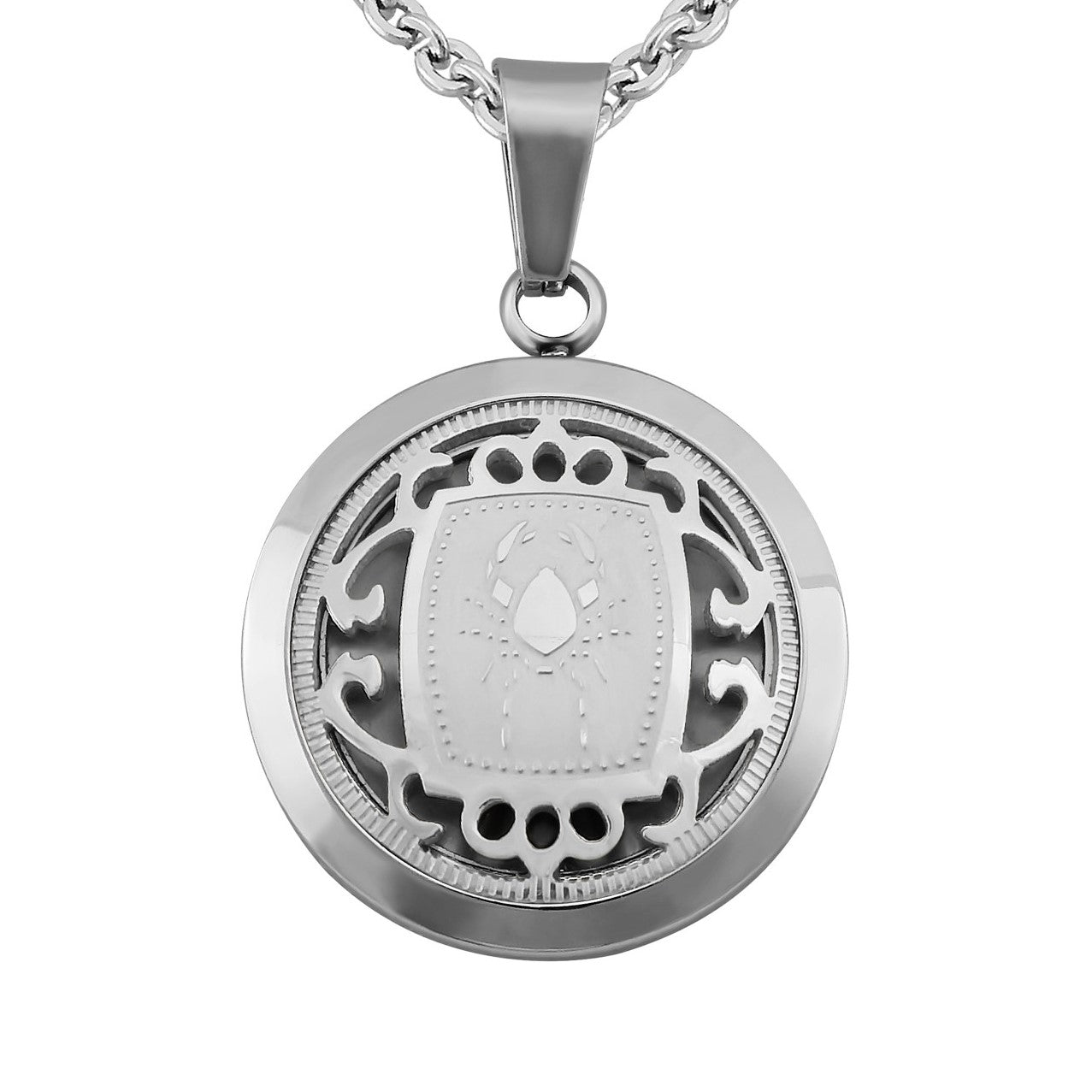 Hanessa Personalisierte Kette mit Gravur Edelstahl 50 cm mit Anhänger Sternzeichen Stier in silber - Personalisierte Halskette für Männer und Frauen - Personalisierter Schmuck Damen Herren